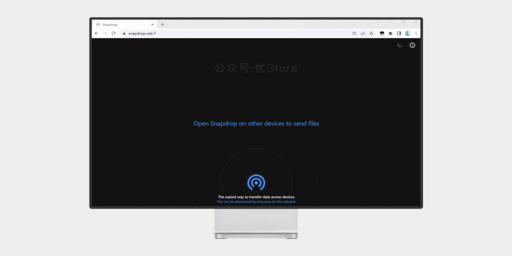 Snapdrop-局域网挂平台无限传输工具#A003-泛分享科技